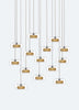 Clear Outer / Gold Drizzle