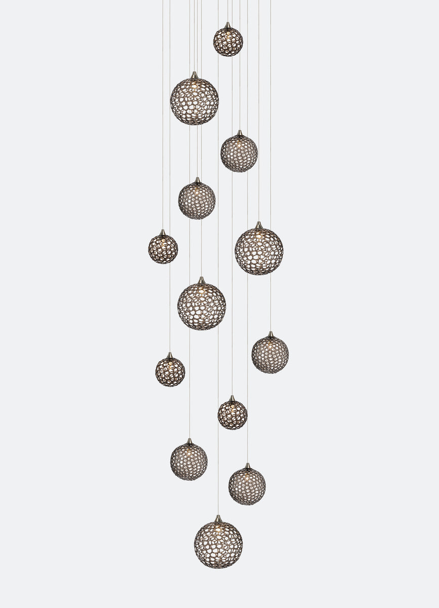 Bespoke & Customizable Glass Blown Mod Multi-Pendant Lighting