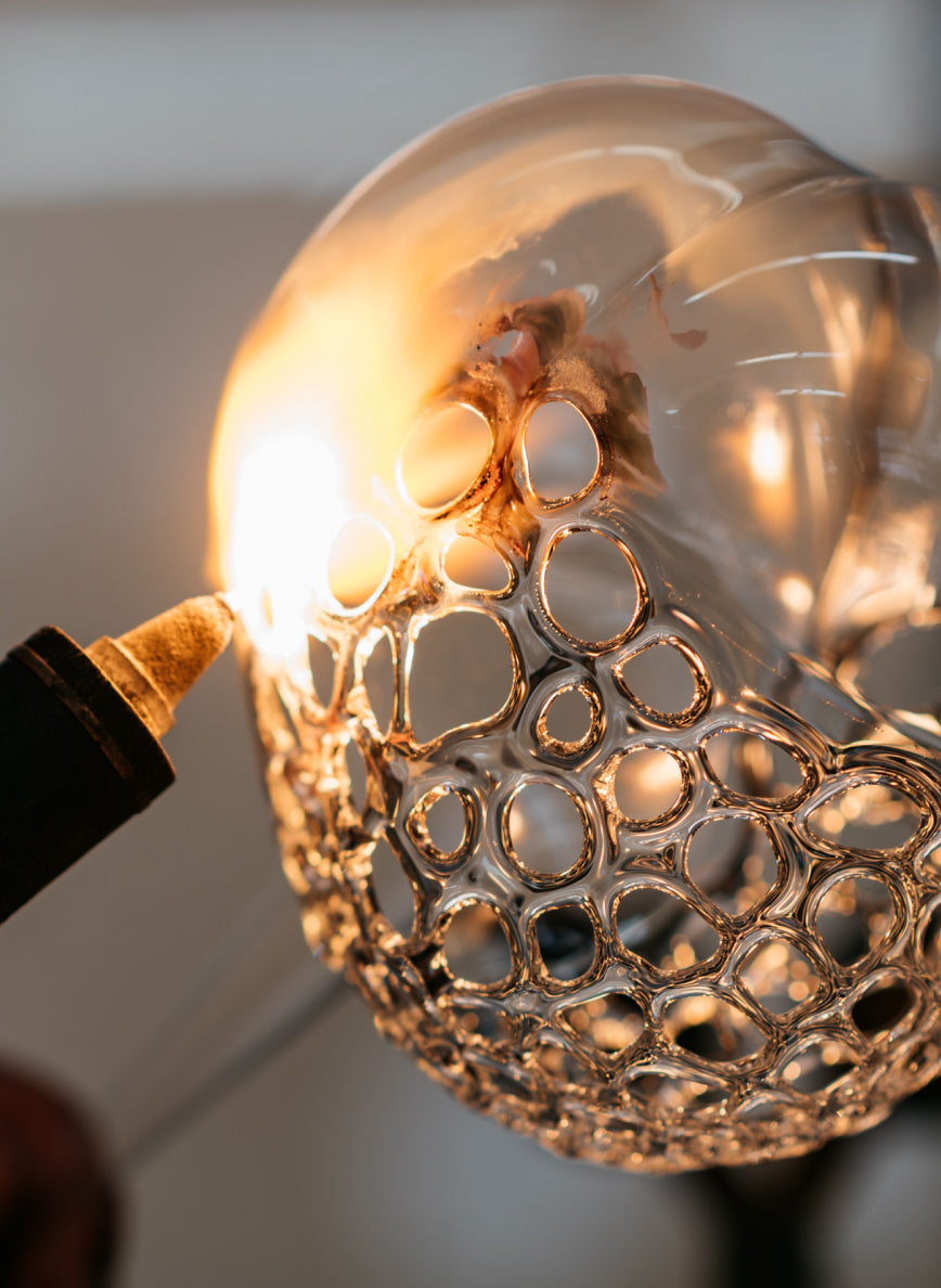 Why Bubbles, Crackling & Fissures Make Hand-Blown Glass More Beautiful, Not Less
