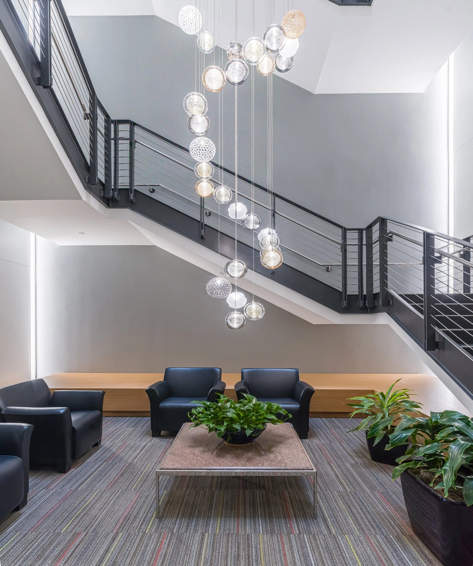 How to Light a Spiral Staircase Without Reflection Glare