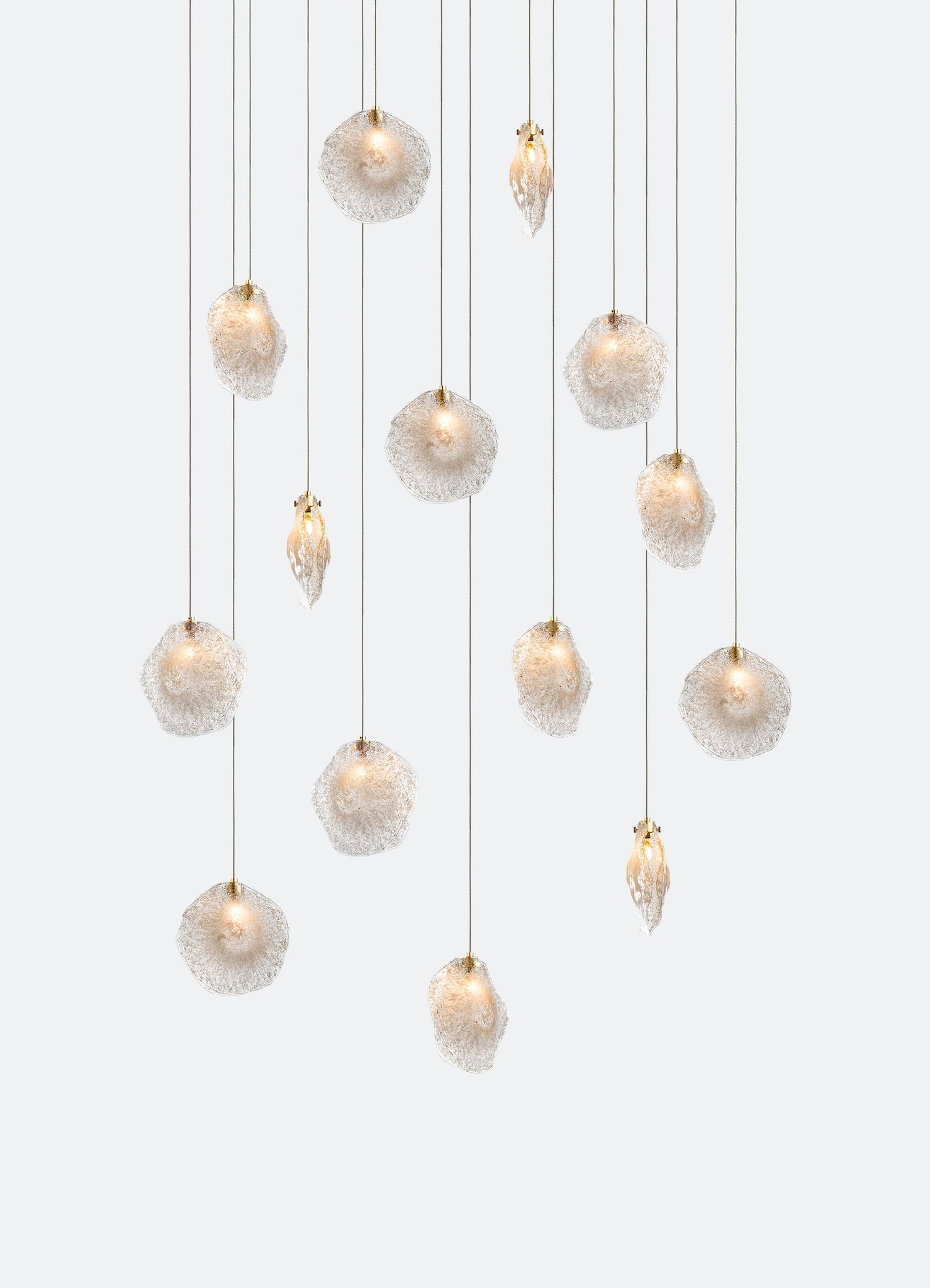 Unique & Customisable Glass Blown Crystal Shell Single Pendant Light ...